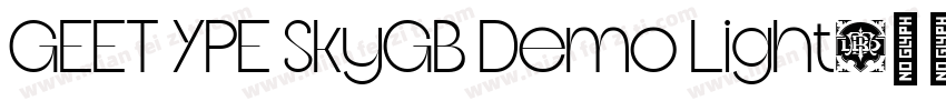 GEET YPE SkyGB Demo Light字体转换